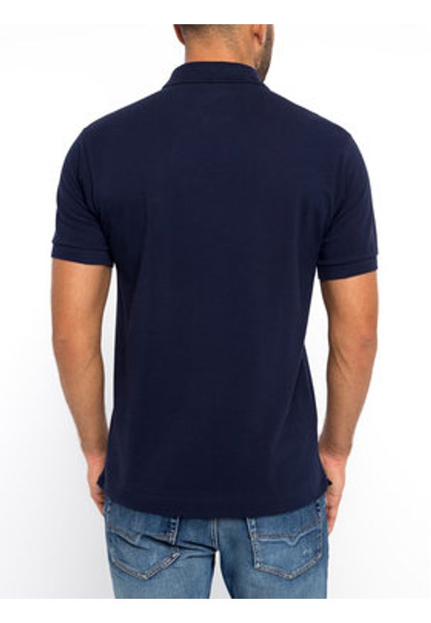 Lacoste Polo L1212 Granatowy Classic Fit. Typ kołnierza: polo. Kolor: niebieski. Materiał: bawełna