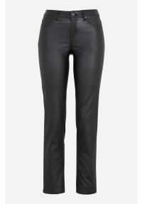 Vila - Spodnie woskowane Commit. Kolor: czarny. Styl: elegancki #1