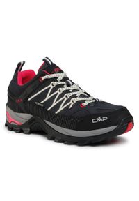Trekkingi CMP Rigel Low Wmn Trekking Shoes Wp 3Q13246 Antracite/Off White 76UC. Kolor: czarny. Materiał: zamsz, skóra