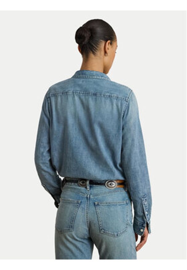 Lauren Ralph Lauren - LAUREN RALPH LAUREN Koszula jeansowa 200P08166001 Niebieski Straight Fit. Kolor: niebieski. Materiał: bawełna