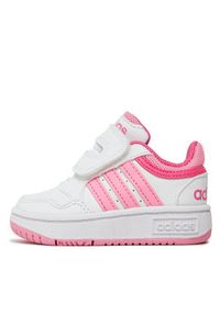 Adidas - adidas Sneakersy Hoops 3.0 Cf I IG3719 Biały. Kolor: biały. Materiał: skóra