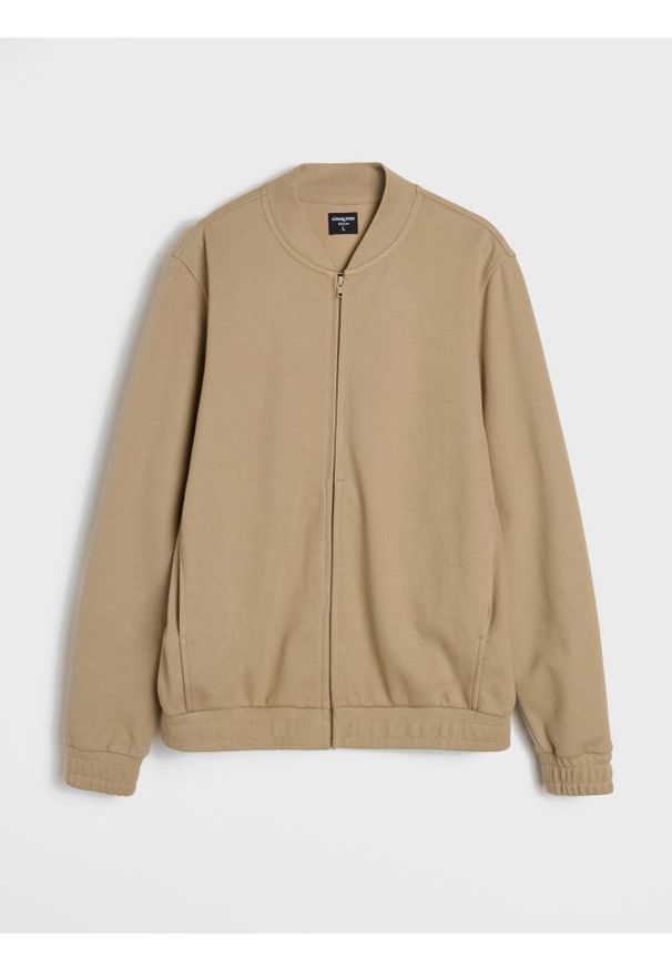 Sinsay - Bluza bomberka - beżowy. Kolor: beżowy