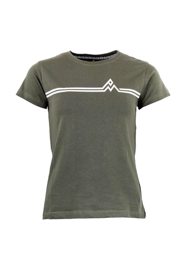 PEAK MOUNTAIN - Koszulka damska Peak Mountain Aurelie. Kolor: zielony. Sport: outdoor