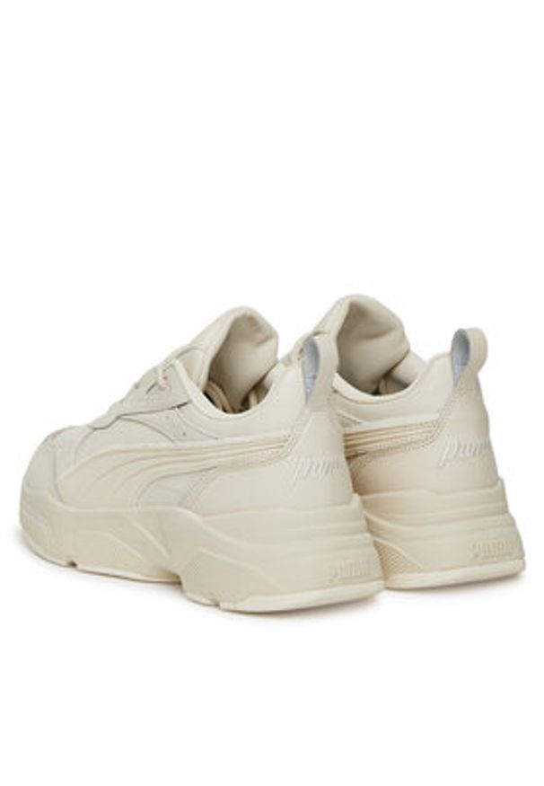 Puma Sneakersy Cassia Lux 397837 04 Écru. Materiał: zamsz, skóra