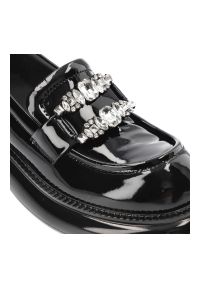 Czarne Półbuty Tuffoni Damskie Eleganckie Obuwie. Okazja: na co dzień. Kolor: czarny. Materiał: skóra, lakier. Styl: klasyczny, casual, elegancki #7