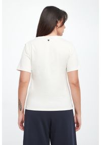 Weekend Max Mara - T-shirt damski West z naszywkami WEEKEND MAX MARA. Wzór: aplikacja #2