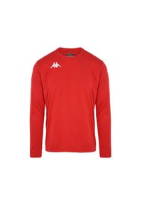 Jersey Kappa Dovol. Kolor: czerwony. Materiał: jersey. Długość rękawa: długi rękaw. Sport: fitness