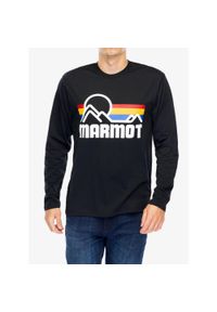 Bluza turystyczna męska Marmot Coastal Tee LS. Kolor: czarny