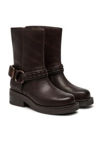 Clarks Botki Rebelle Up 26178898 Brązowy. Kolor: brązowy. Materiał: skóra #4