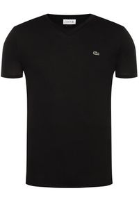 Lacoste T-Shirt TH6710 Czarny Regular Fit. Kolor: czarny. Materiał: bawełna #4