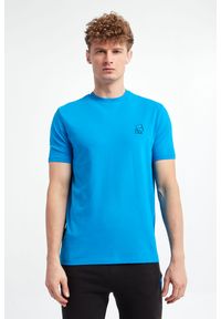 Karl Lagerfeld - T-shirt męski KARL LAGERFELD. Materiał: guma. Długość rękawa: krótki rękaw. Długość: krótkie. Wzór: nadruk, aplikacja, gładki