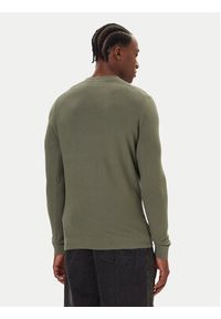 Mustang Sweter Elliot 1016844 Zielony Regular Fit. Kolor: zielony. Materiał: bawełna #3