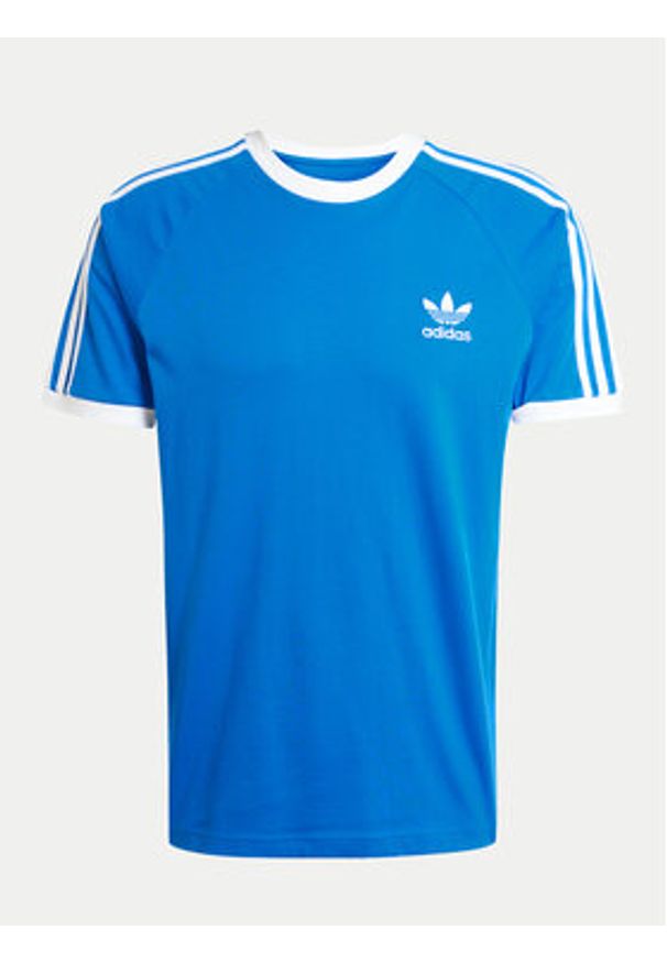 Adidas - adidas T-Shirt adicolor Classics 3-Stripes JD2880 Niebieski Slim Fit. Kolor: niebieski. Materiał: bawełna