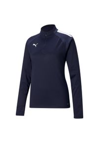 Damski top treningowy 1/4 zip Puma Team Liga. Kolor: biały, niebieski, wielokolorowy. Sport: fitness, piłka nożna #1