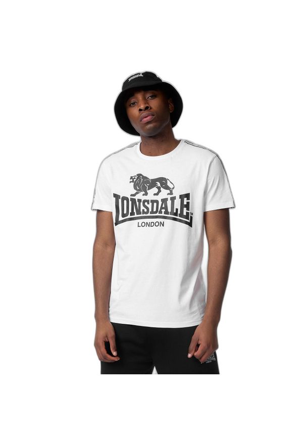 Koszulka Lonsdale Sheviock. Kolor: biały. Wzór: nadruk
