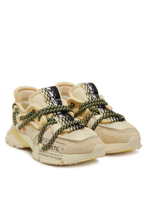 Lacoste Sneakersy 7-49SFA0014 Żółty. Kolor: żółty. Materiał: skóra