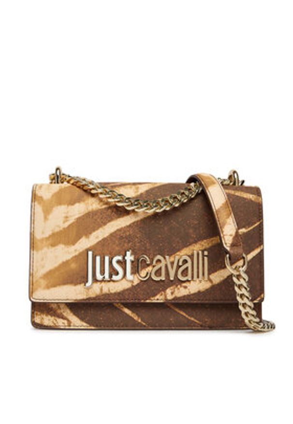 Just Cavalli Torebka 80RA4BBA ZSA85 Brązowy. Kolor: brązowy. Materiał: skórzane