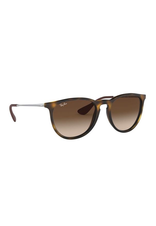Ray-Ban - Okulary Erika. Kolor: brązowy