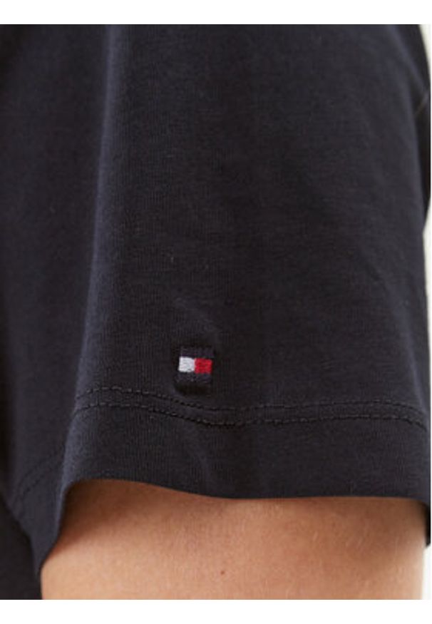 TOMMY HILFIGER - Tommy Hilfiger T-Shirt Heritage C-Nk WW0WW31999 Granatowy Regular Fit. Kolor: niebieski. Materiał: bawełna