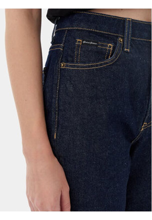 Guess Jeans Jeansy W4YA0D D5CC1 Granatowy Mom Fit. Kolor: niebieski