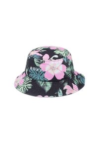 Roxy - Kapelusz bucket dla Dziewczynki TINY HONEY Czarny. Kolor: różowy. Materiał: materiał, bawełna. Wzór: haft