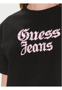 Guess T-Shirt Gothic W4RI49 K6XN4 Czarny Regular Fit. Kolor: czarny. Materiał: bawełna #5