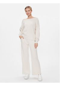 DKNY Sport Spodnie materiałowe DP3P3339 Écru Wide Leg. Materiał: materiał. Styl: sportowy