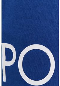 Polo Ralph Lauren Szorty damskie z nadrukiem high waist. Stan: podwyższony. Kolor: niebieski. Materiał: dzianina. Wzór: nadruk #3