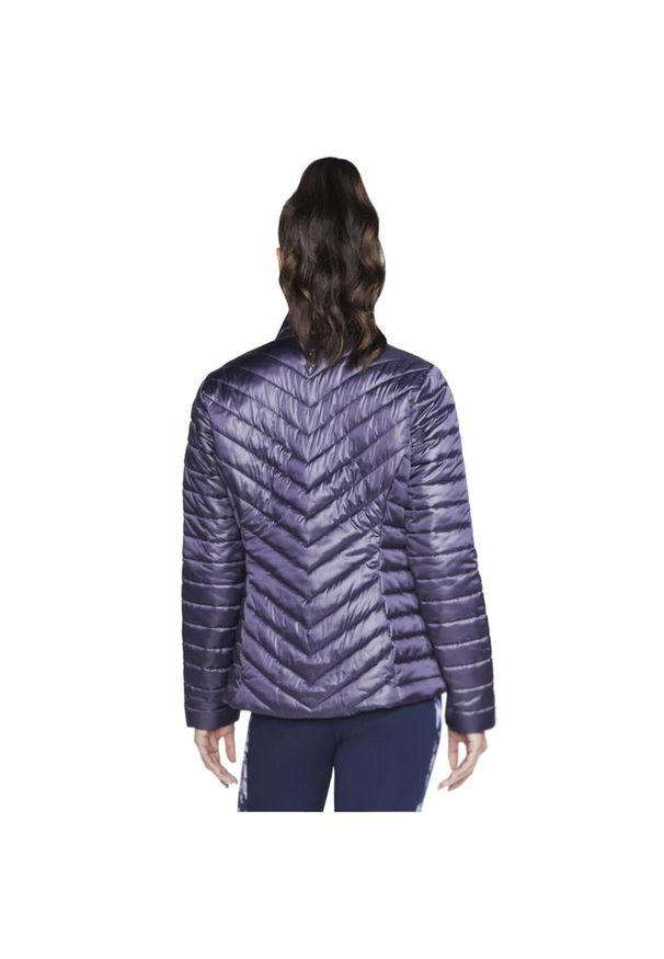 skechers - Kurtka sportowa damska GO Shield Shine Jacket. Kolor: fioletowy. Materiał: poliester