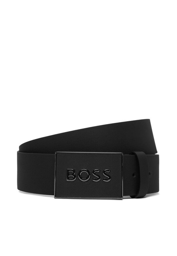 Pasek Męski BOSS. Kolor: czarny