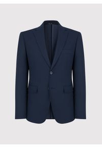 Pako Lorente - PAKO LORENTE – Klasyczna marynarka męska w kolorze granatowym. Kolor: czarny, niebieski. Materiał: wiskoza, poliester, elastan, jeans. Wzór: gładki. Styl: klasyczny #3