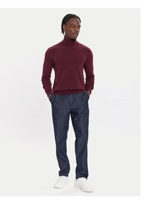 United Colors of Benetton - United Colors Of Benetton Golf 1002U2180 Fioletowy Regular Fit. Typ kołnierza: golf. Kolor: fioletowy. Materiał: wełna #4