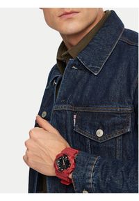 G-Shock Zegarek GA-100B-4AER Czerwony. Kolor: czerwony