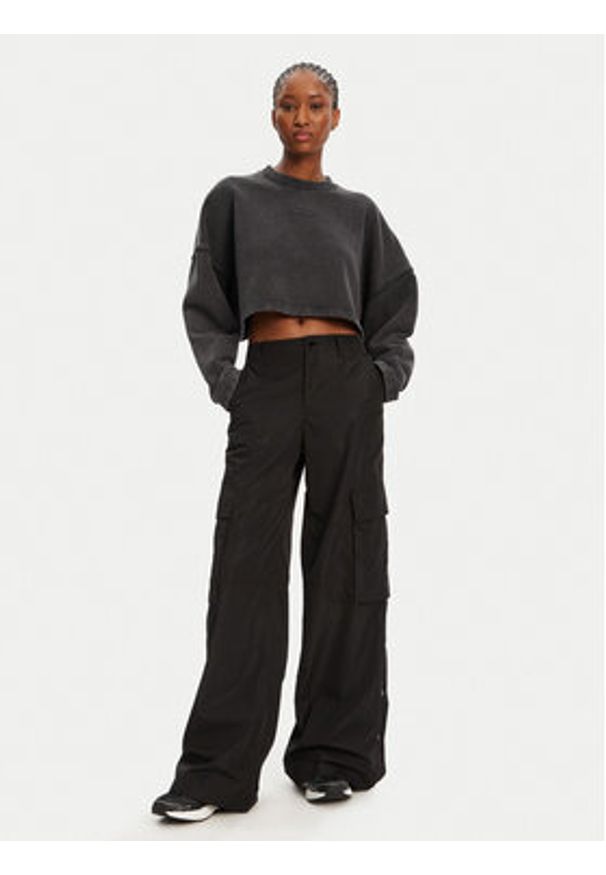 Hugo - HUGO Bluza Derissa_B 50545035 Czarny Relaxed Fit. Kolor: czarny. Materiał: bawełna