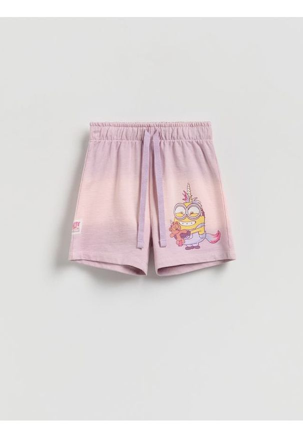 Reserved - Szorty Minionki - wielobarwny. Materiał: bawełna. Wzór: motyw z bajki