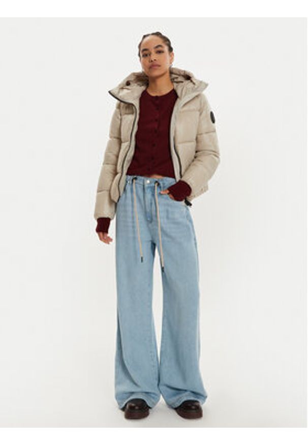 Save The Duck Kurtka zimowa D31989W LUCK19 Beżowy Regular Fit. Kolor: beżowy. Materiał: syntetyk. Sezon: zima