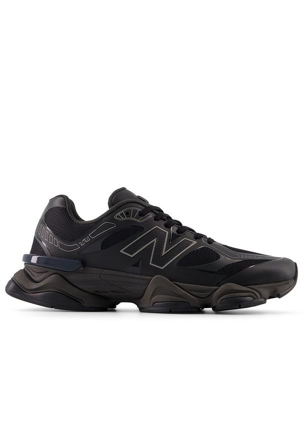 Buty unisex New Balance U90606TO - czarne. Okazja: na co dzień. Kolor: czarny. Materiał: syntetyk, skóra, materiał, guma. Szerokość cholewki: normalna. Sport: turystyka piesza