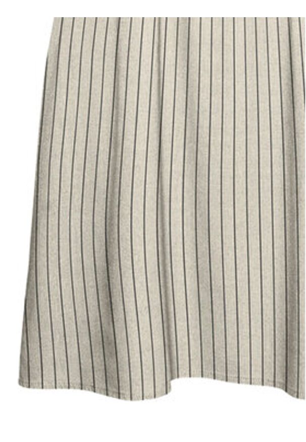 Vero Moda Sukienka letnia Mymilo 10303689 Beżowy Regular Fit. Kolor: beżowy. Materiał: len, wiskoza. Sezon: lato