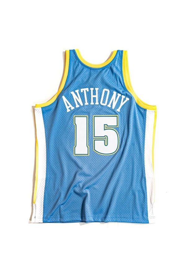 Mitchell & Ness - Koszulka Nba Denver Nuggets Carmelo Anthony. Kolor: biały, niebieski, wielokolorowy. Sport: koszykówka