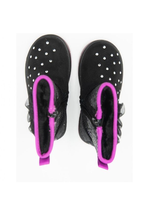 skechers - Buty Skechers Twinkle Toes Glitzy Glam, Dzieci. Okazja: na co dzień. Kolor: czarny. Materiał: materiał, zamsz