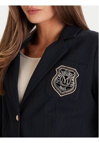 Morgan Marynarka 252-VLOUI.F Granatowy Regular Fit. Kolor: niebieski. Materiał: wiskoza, syntetyk #2