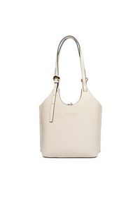 TOMMY HILFIGER - Tommy Hilfiger Torebka Th Modern Mini Tote AW0AW18617 Beżowy. Kolor: beżowy. Materiał: skórzane #3