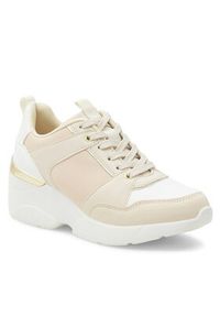DeeZee Sneakersy ADARA WAG1270307A Beżowy. Kolor: beżowy. Materiał: skóra