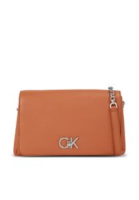 Calvin Klein Torebka Re-Lock Shoulder Bag Md K60K611057 Brązowy. Kolor: brązowy #1