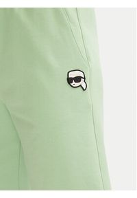 Karl Lagerfeld - KARL LAGERFELD Szorty sportowe 705014 552900 Zielony Regular Fit. Kolor: zielony. Materiał: bawełna. Styl: sportowy #4
