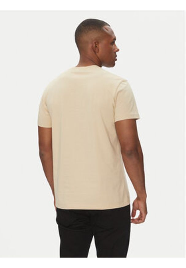 Versace Jeans Couture T-Shirt 78GAHC05 Beżowy Regular Fit. Kolor: beżowy. Materiał: bawełna