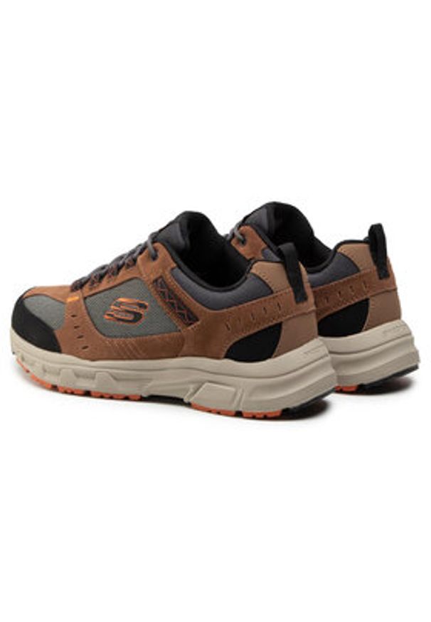 skechers - Skechers Trekkingi Oak Canyon 51893/BRBK Brązowy. Kolor: brązowy. Materiał: materiał. Sport: turystyka piesza