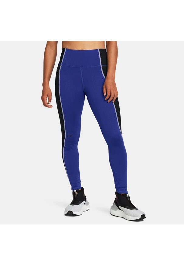 Under Armour - Legginsy damskie UNDER ARMOUR TRAIN COLD WEATHER LEG NOVELTY. Kolor: niebieski
