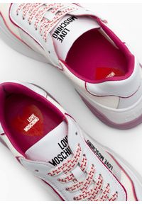 Love Moschino - Sneakersy damskie LOVE MOSCHINO JA15875G0GIQA-10A. Okazja: do pracy, na spacer, na co dzień. Kolor: biały. Sport: turystyka piesza #2