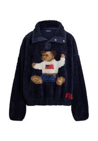Polo Ralph Lauren Polar 211971768001 Granatowy Relaxed Fit. Typ kołnierza: polo. Kolor: niebieski. Materiał: syntetyk #5